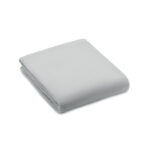 RPET-Polar Fleece-Decke Grau als Werbeartikel mit Logodruck