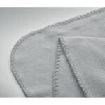 RPET-Polar Fleece-Decke Grau, Detailaufnahme des Materials