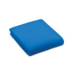 RPET-Polar Fleece-Decke Blau als Werbeartikel mit Logodruck
