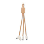 3in1 Ladekabel Kork als Werbeartikel mit Logodruck