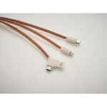 3in1 Ladekabel Kork, Detailaufnahme des Materials