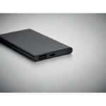 4000mAh Powerbank Typ C Schwarz, Detailaufnahme des Materials
