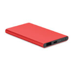 4000mAh Powerbank Typ C Rot als Werbeartikel mit Logodruck