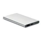 4000mAh Powerbank Typ C Silber als Werbeartikel mit Logodruck
