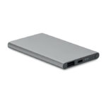 4000mAh Powerbank Typ C Silber als Werbeartikel mit Logodruck