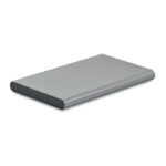 4000mAh Powerbank Typ C Silber, geöffnet dargestellt