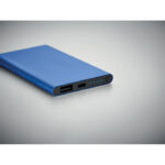4000mAh Powerbank Typ C Blau, Detailaufnahme des Materials