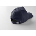 Rpet cap 5 panels 210g/m² Blau, Detailaufnahme des Materials