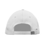 Rpet cap 5 panels 210g/m² Weiß, Rückansicht