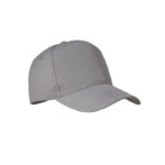 Rpet cap 5 panels 210g/m² Grau als Werbeartikel mit Logodruck