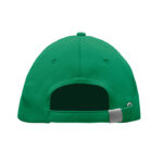 Rpet cap 5 panels 210g/m² Gruen, Rückansicht