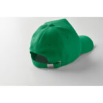 Rpet cap 5 panels 210g/m² Gruen, Detailaufnahme des Materials