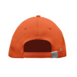Rpet cap 5 panels 210g/m² Orange, Rückansicht