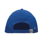 Rpet cap 5 panels 210g/m² Blau, Rückansicht