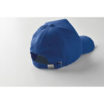 Rpet cap 5 panels 210g/m² Blau, Detailaufnahme des Materials