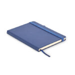 DIN A5 Notizbuch PU Blau als Werbeartikel mit Logodruck