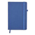 DIN A5 Notizbuch PU Blau, Seitenansicht