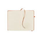 DIN A5 Notizbuch PU Orange von oben