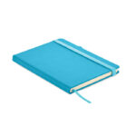 DIN A5 Notizbuch PU Blau als Werbeartikel mit Logodruck