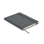 DIN A5 Notizbuch PU Grau als Werbeartikel mit Logodruck