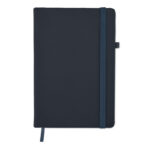 DIN A5 Notizbuch PU Blau, Seitenansicht