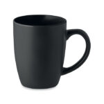 Kaffeebecher, matt 290 ml Schwarz als Werbeartikel mit Logodruck