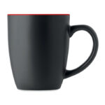 Kaffeebecher, matt 290 ml Rot, Seitenansicht