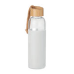 Trinkflasche Glas 500 ml Weiß als Werbeartikel mit Logodruck