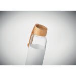 Trinkflasche Glas 500 ml Weiß, Detailaufnahme des Materials