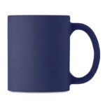 Kaffeebecher, matt 300 ml Blau, Rückansicht