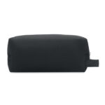 Kosmetiktasche Canvas 220 g/m² Schwarz, Rückansicht