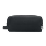 Kosmetiktasche Canvas 220 g/m² Schwarz, Seitenansicht