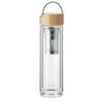 Trinkflasche Glas 400ml als Werbeartikel mit Logodruck