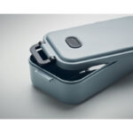Lunchbox PP 800 ml Grau, Detailaufnahme des Materials