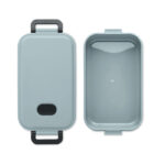 Lunchbox PP 800 ml Grau von oben