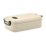 Lunchbox PP 800 ml Braun als Werbeartikel mit Logodruck