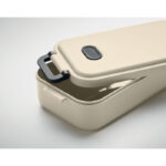 Lunchbox PP 800 ml Braun, Detailaufnahme des Materials