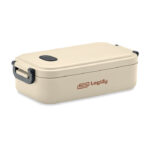Lunchbox PP 800 ml Braun mit markiertem Druckbereich für Ihr Logo