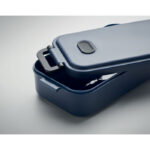Lunchbox PP 800 ml Blau, Detailaufnahme des Materials