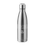 Doppelwandige Flasche 500 ml mit markiertem Druckbereich für Ihr Logo