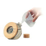 Wasserbetriebene LCD-Uhr als Werbeartikel mit Logodruck