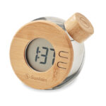 Wasserbetriebene LCD-Uhr mit markiertem Druckbereich für Ihr Logo