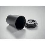 Becher PP 300 ml Schwarz, Detailaufnahme des Materials