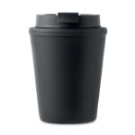 Becher PP 300 ml Schwarz, Seitenansicht