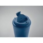 Becher PP 300 ml Blau, Detailaufnahme des Materials