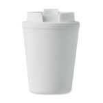 Becher PP 300 ml Weiß, Rückansicht