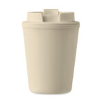 Becher PP 300 ml Braun, Rückansicht