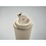 Becher PP 300 ml Braun, Detailaufnahme des Materials