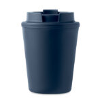 Becher PP 300 ml Blau, Rückansicht