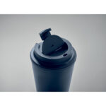 Becher PP 300 ml Blau, Detailaufnahme des Materials